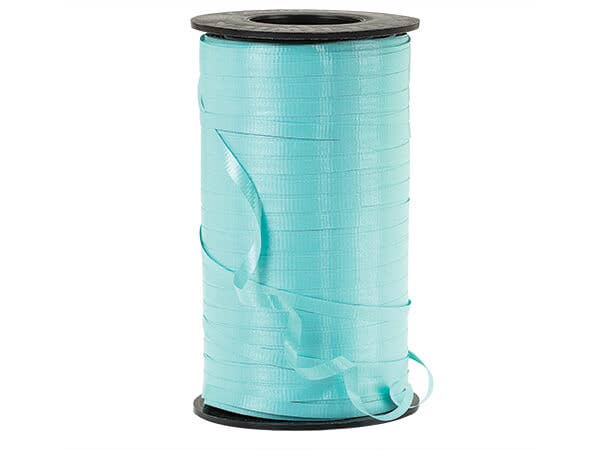 Poly Curling Ribbon Colors: 1 Pack / 3/16"x500 yards / Turquoise Blue Curling