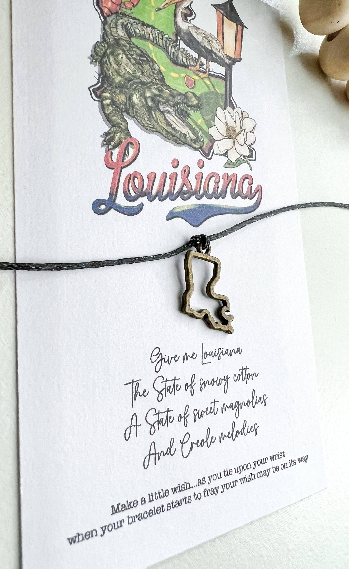 Give Me Louisiana Wish Bracelet