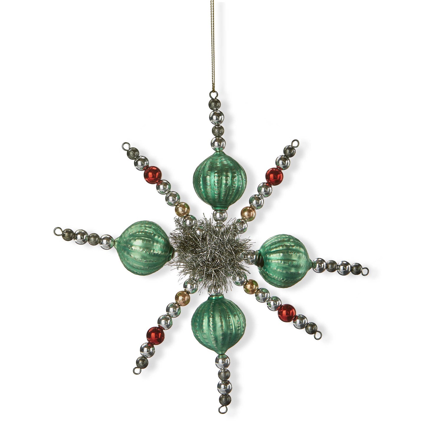 Vintage Star Ornament - Green