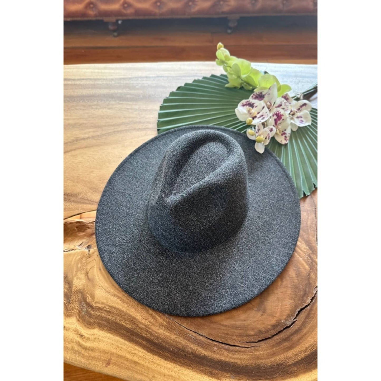 VEGAN FELT PANAMA HAT: WHITE / ONE SIZE