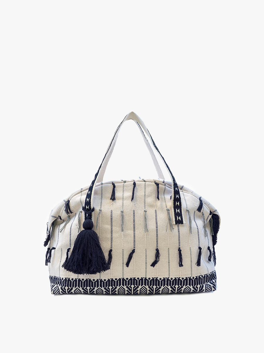 M2151 Felicia Cotton Tassel Weekender/Duffle Bag