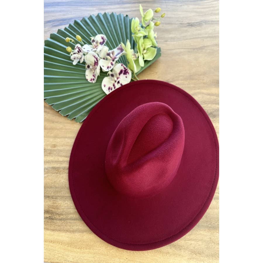 VEGAN FELT PANAMA HAT: WHITE / ONE SIZE