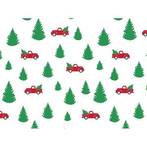 Christmas Print Tissue Paper Sheets: 120 Pack / Peppermint Holiday
