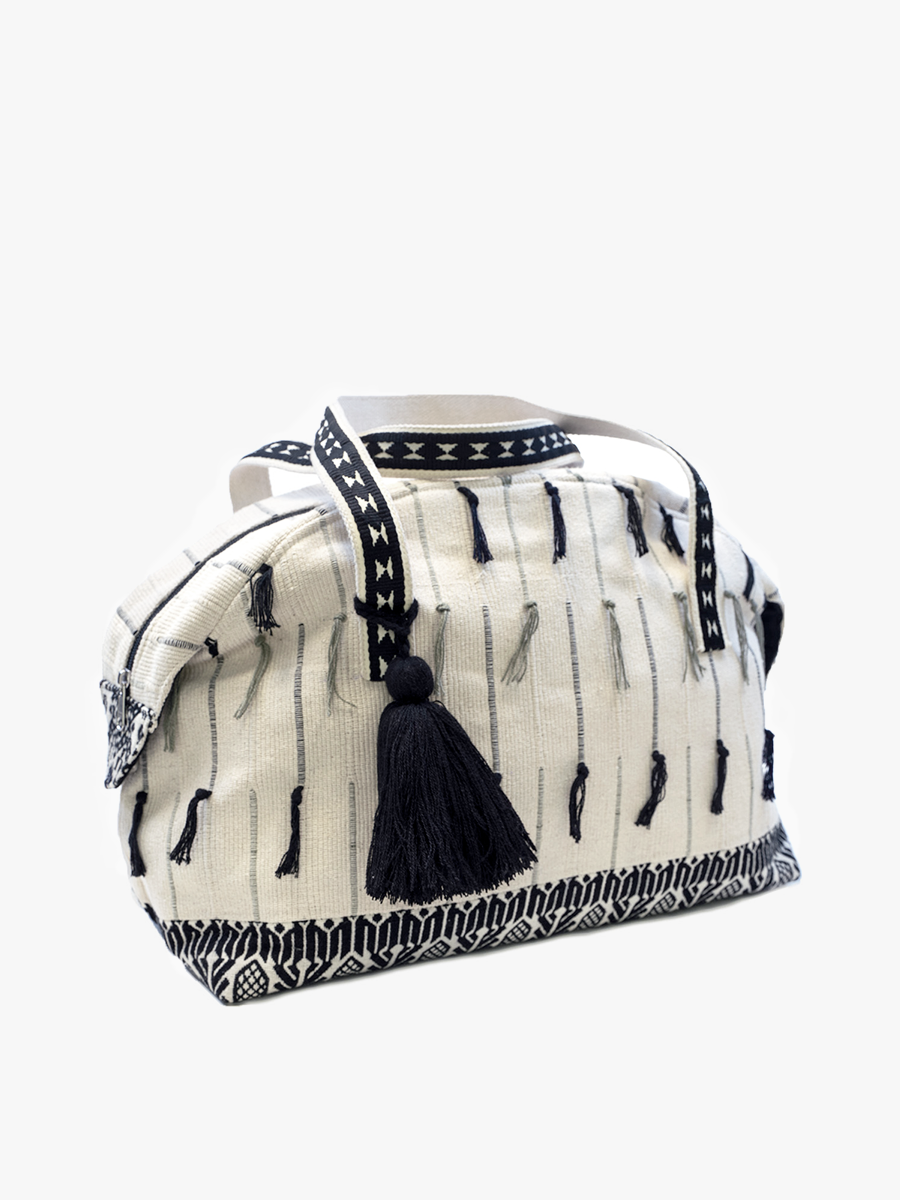 M2151 Felicia Cotton Tassel Weekender/Duffle Bag