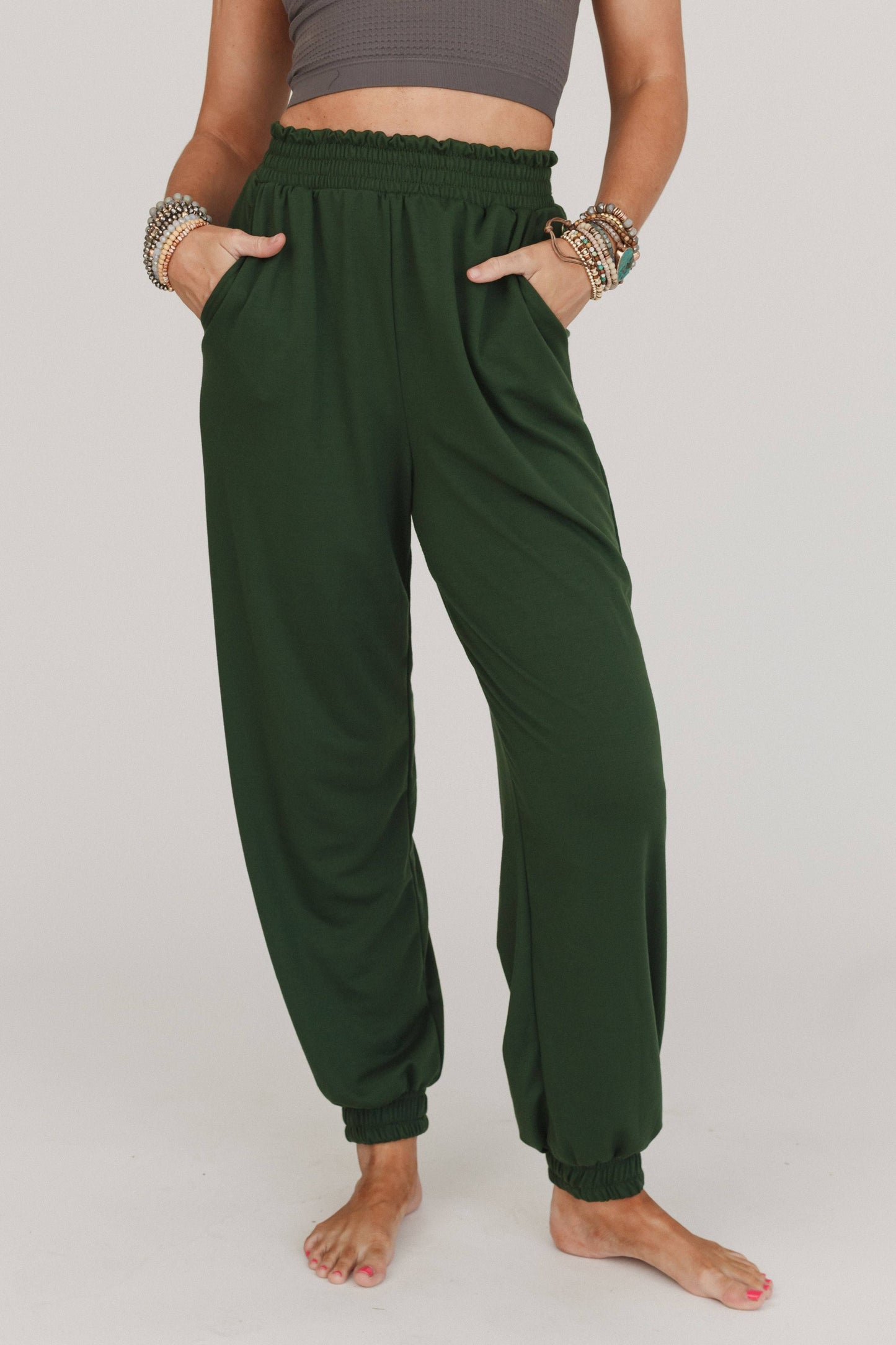 S-Celeste Jogger Pants - Olive