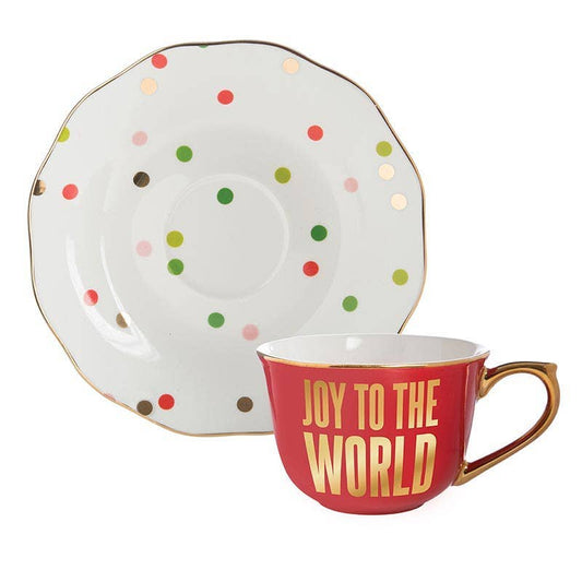 Teacup & Saucer - Joy To The World