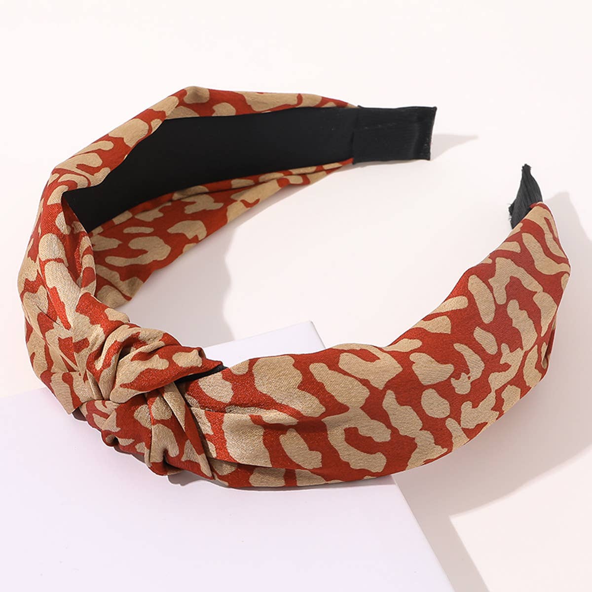 Red Leopard Headband