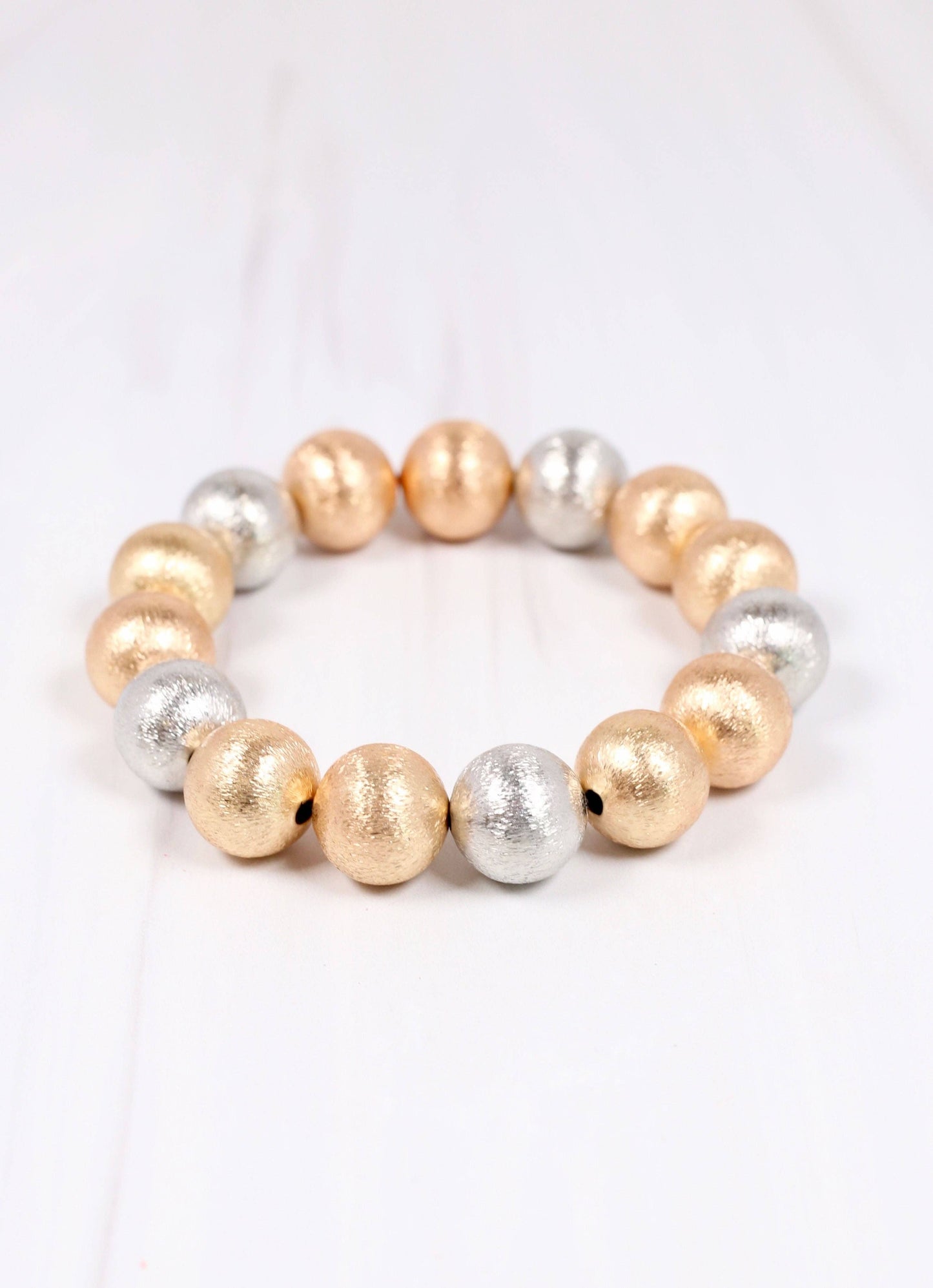 Buchanan Textured Ball Bracelet GOLD SILVER