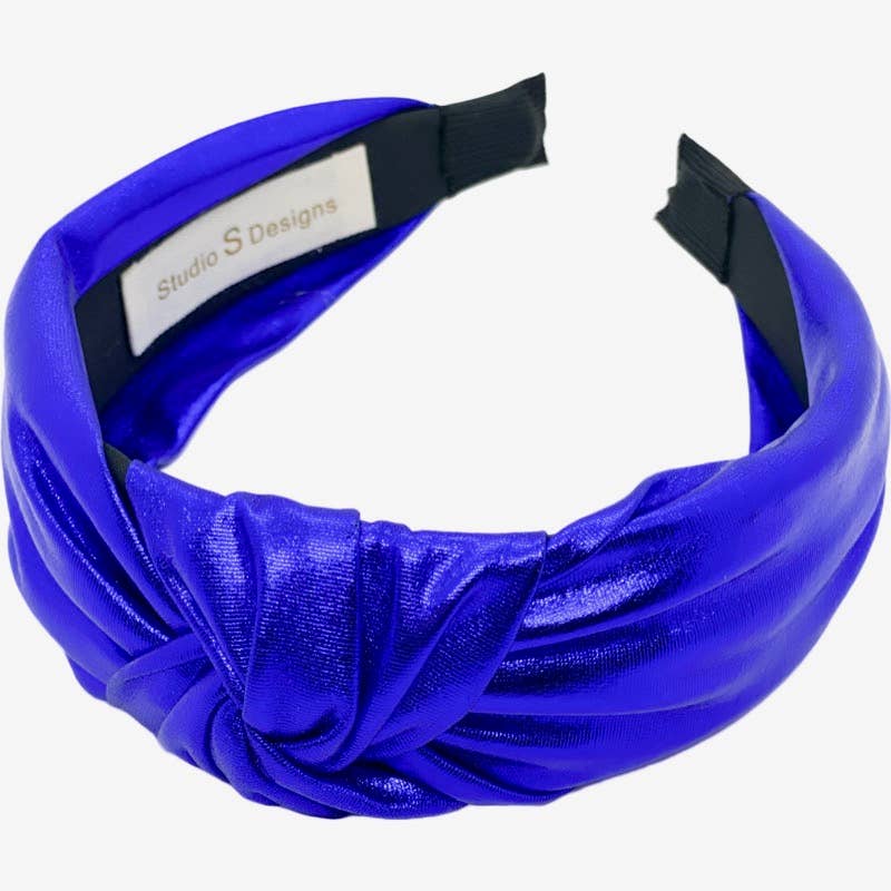 Blue Metallic Headband