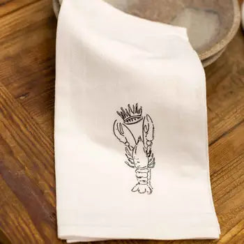 Royal Crawfish Flour Sack Hand Towel