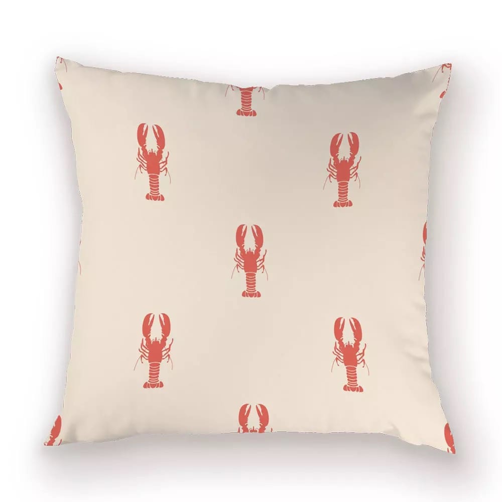 Crawfish Print Pillow