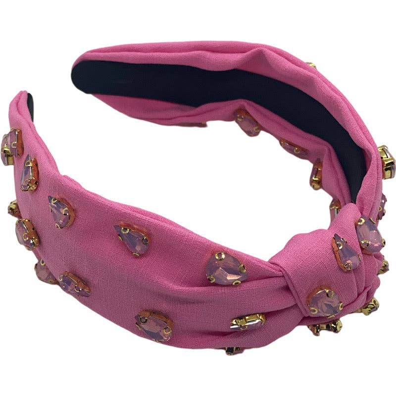 Pink w/Pink Crystals Headband
