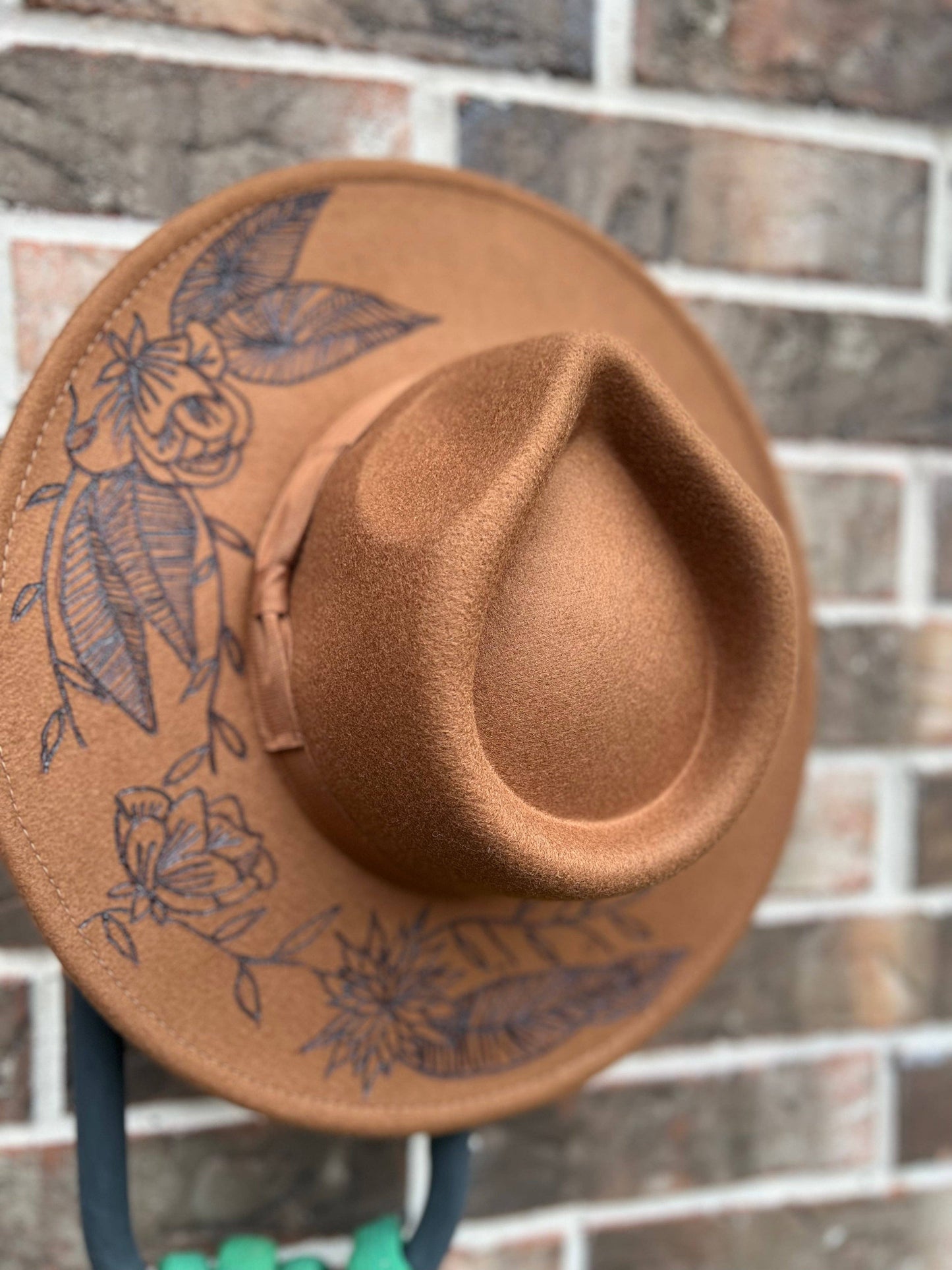 Brown Eyed Girl  | Wide Brim Hat | Custom Hat | Rancher Hat | Custom Rancher Hat | Burned Hat