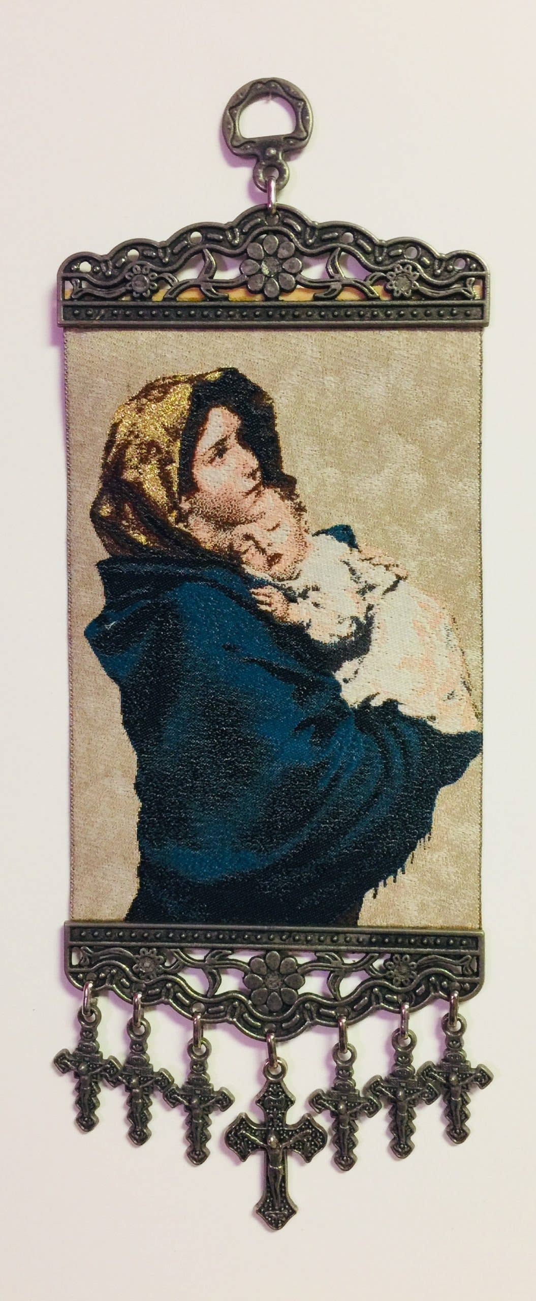 Icon  –Madonna with Child              (8" x 18")