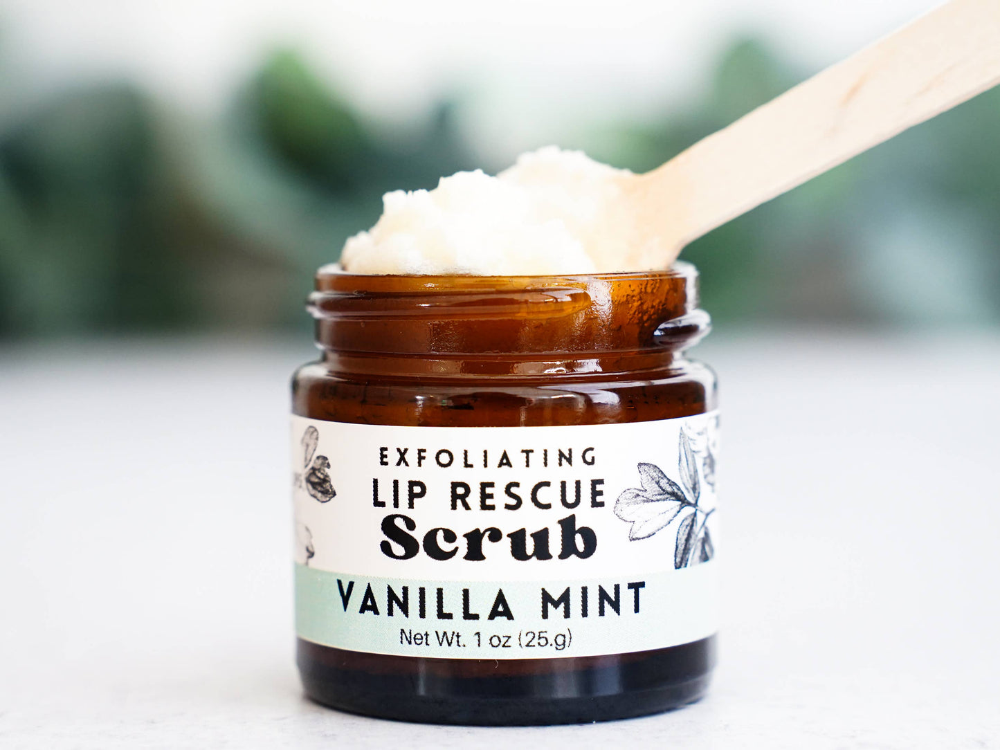 Lip Rescue Exfoliating Sugar Scrub 1oz Jar - Vanilla Mint: Vanilla Mint / Lip Rescue Scrub