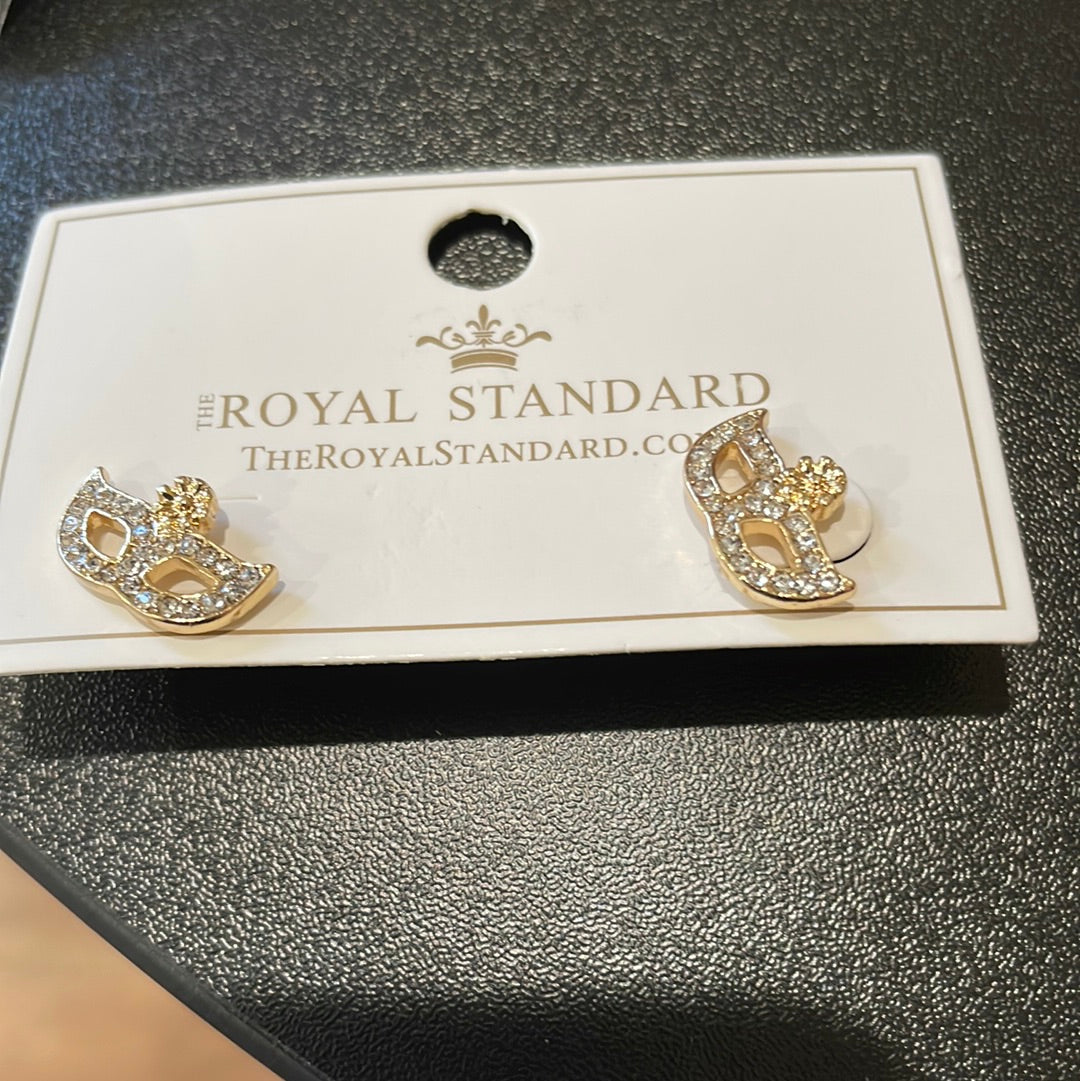 Royal court stud earrings